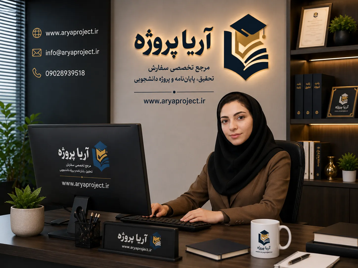 عکس آزاده اماندادی، کارشناس تولید محتوای آریا پروژه