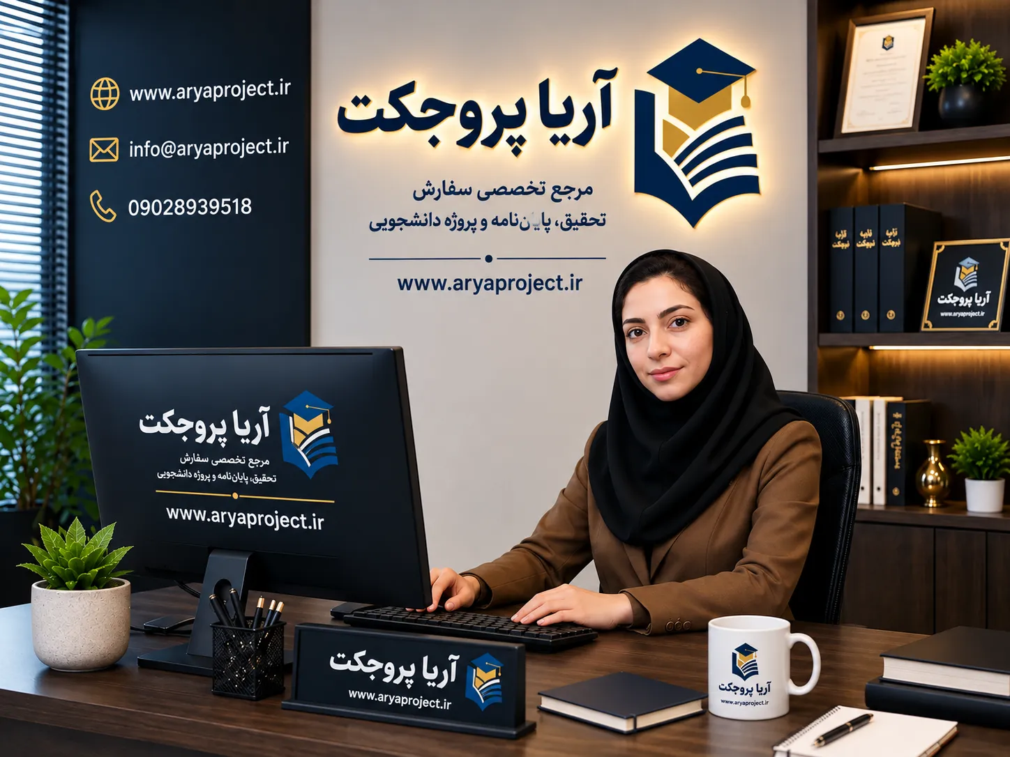 عکس آزاده اماندادی، کارشناس تولید محتوای آریا پروجکت